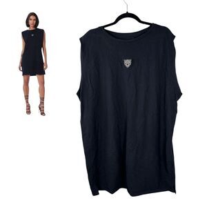 Lita by Ciara Black Shirt Dress Sleeveless Size XXL